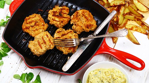 Timjankryddade kycklingbiffar med citron och parmesan